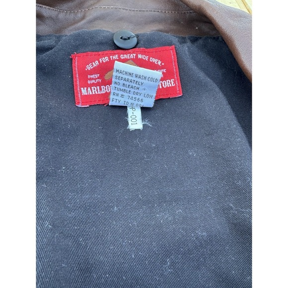 Vintage Marlboro Country Store Chore Coat Jacket Men's Size Medium‎ Red Canvas - Picture 6 of 12